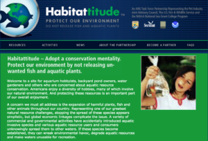 The Habitattitude campaign. From the ANS Task Force public awareness campaign and is sponsored by the U.S. Fish and Wildlife Service. 